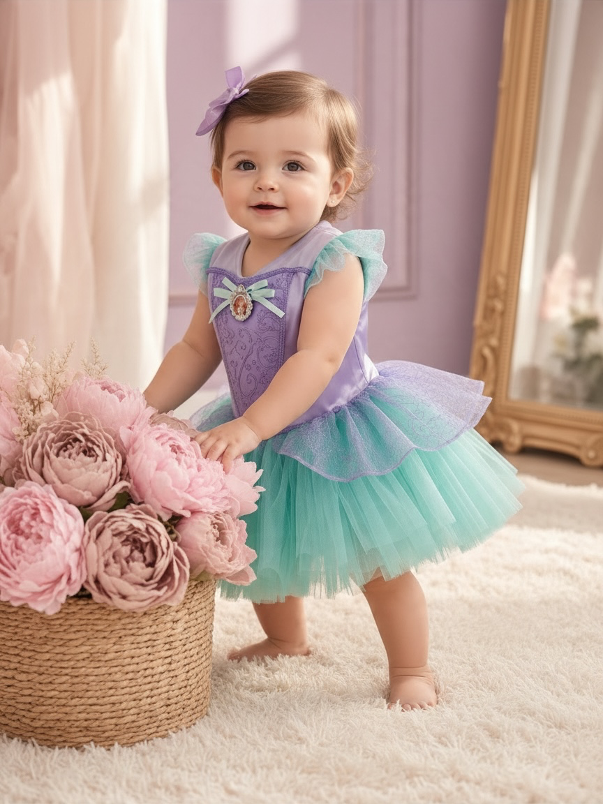 Disney Baby Girls' Ariel Tutu Dress Little Mermaid Costume