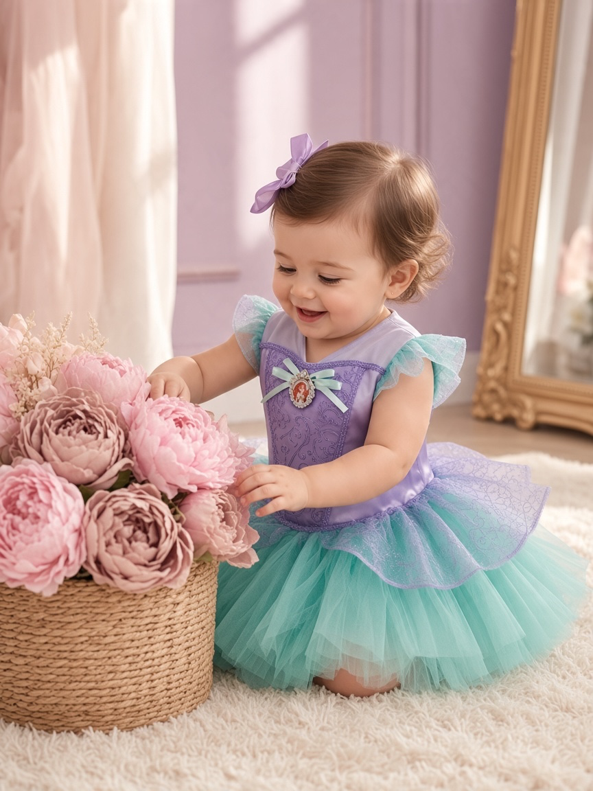 Disney Baby Girls' Ariel Tutu Dress Little Mermaid Costume