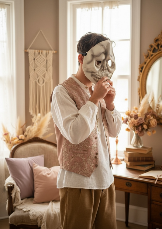 Spooky Skeleton Halloween Face Mask