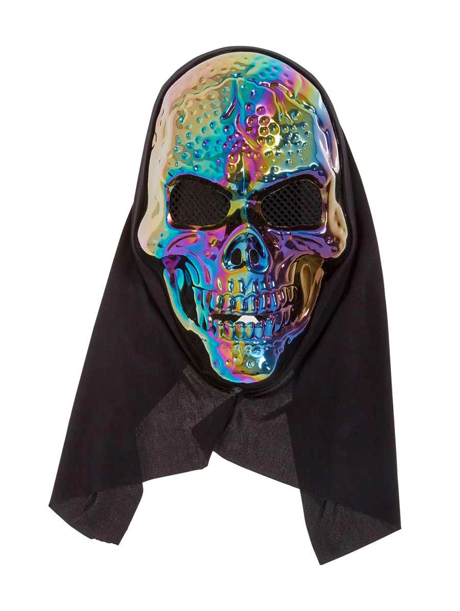 Halloween Oil Slick Skull Mask Assorted