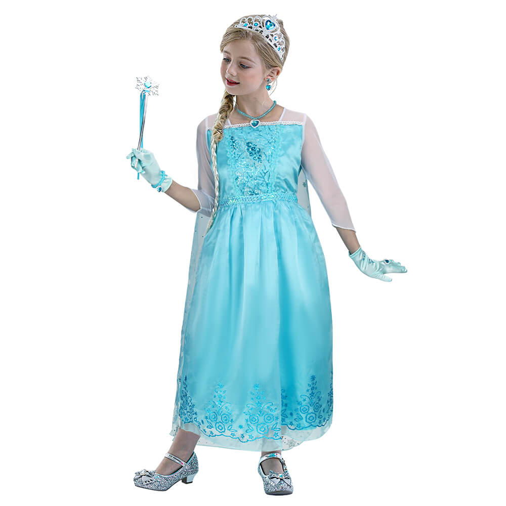 Frozen 2 Elsa Classic Toddler Girls' Costume Dress Blue