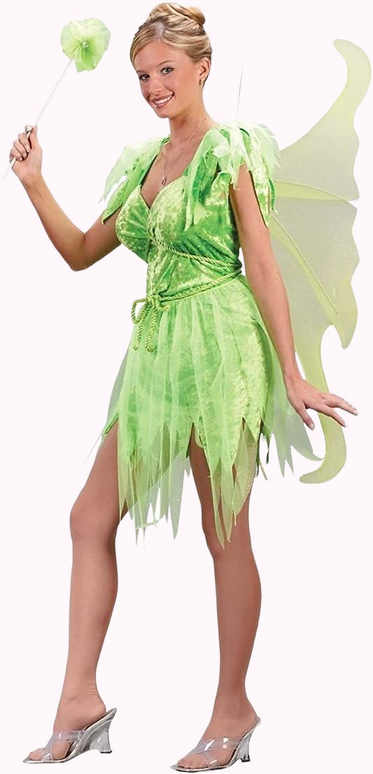 NEVERLAND TINKERBELL FAIRY ADULT HALLOWEEN COSTUME - S/M