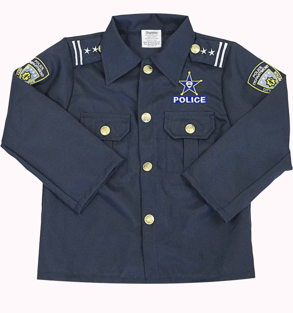 POLICE OFFICER HALLOWEEN COSTUME WITH ACCESSORIES (2T-6T)