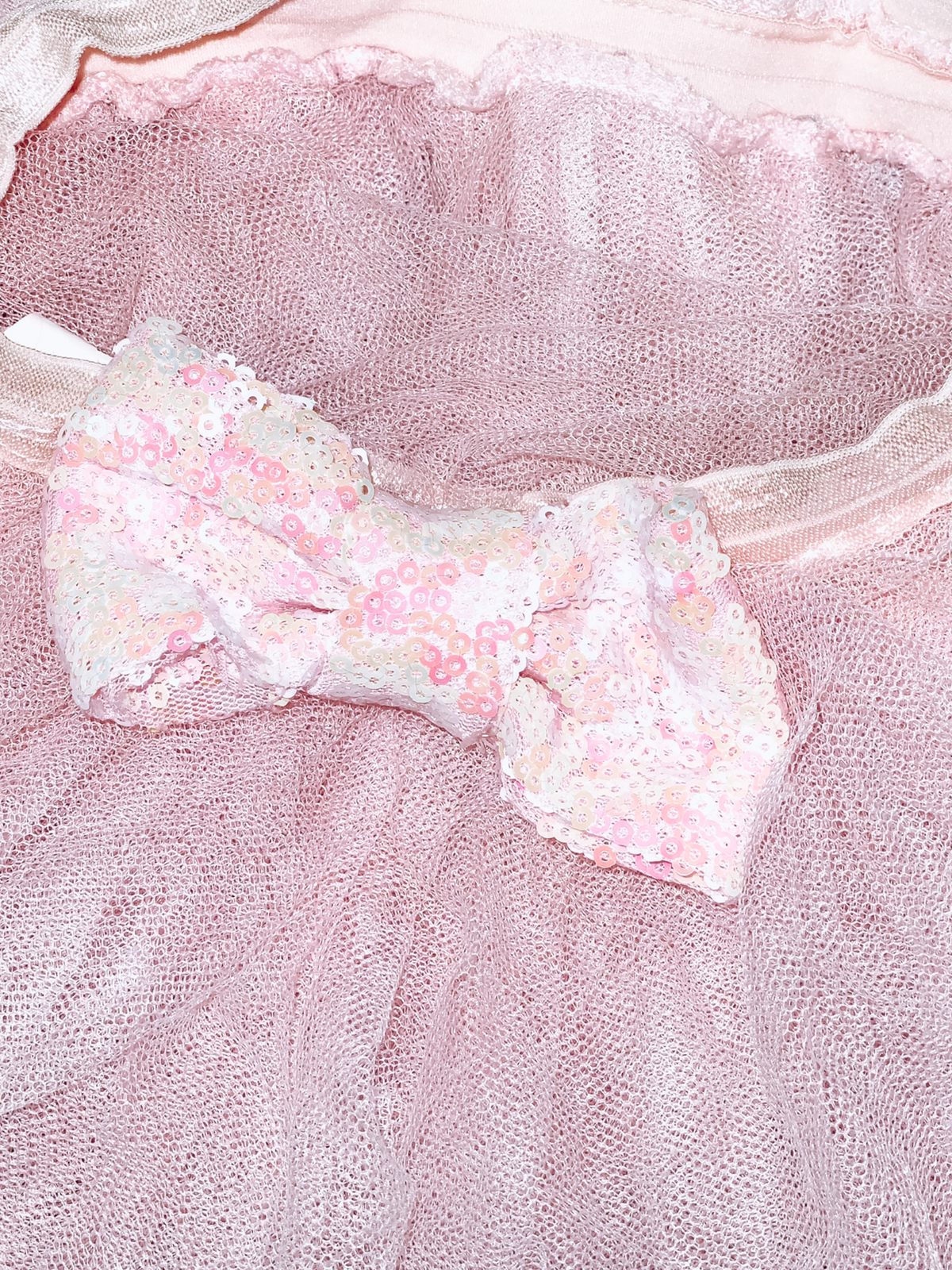 PINK BALLET TUTU WITH SPARKLED BOW, 12-18 MONTHS