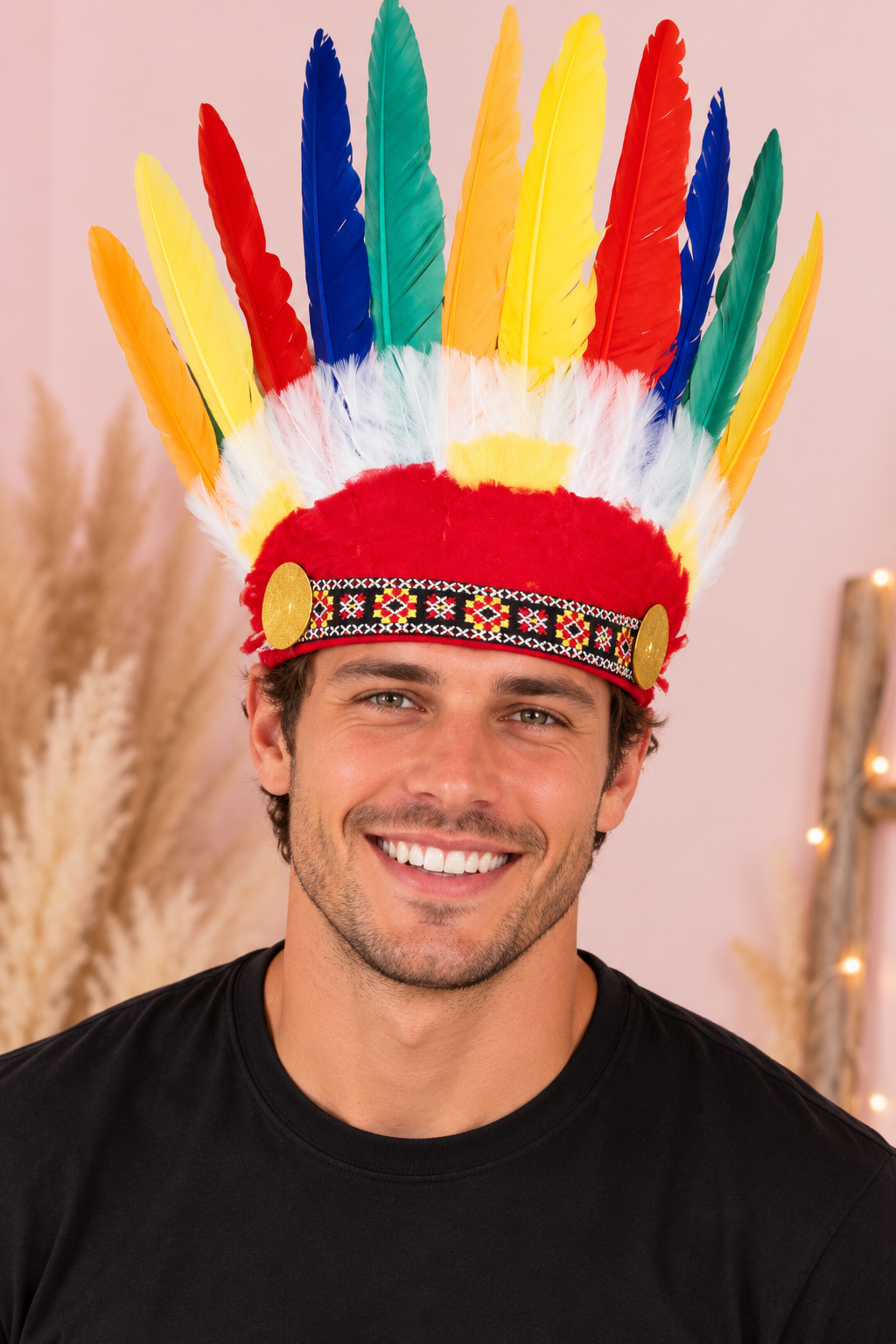 Native American Feather Headdress Costume
