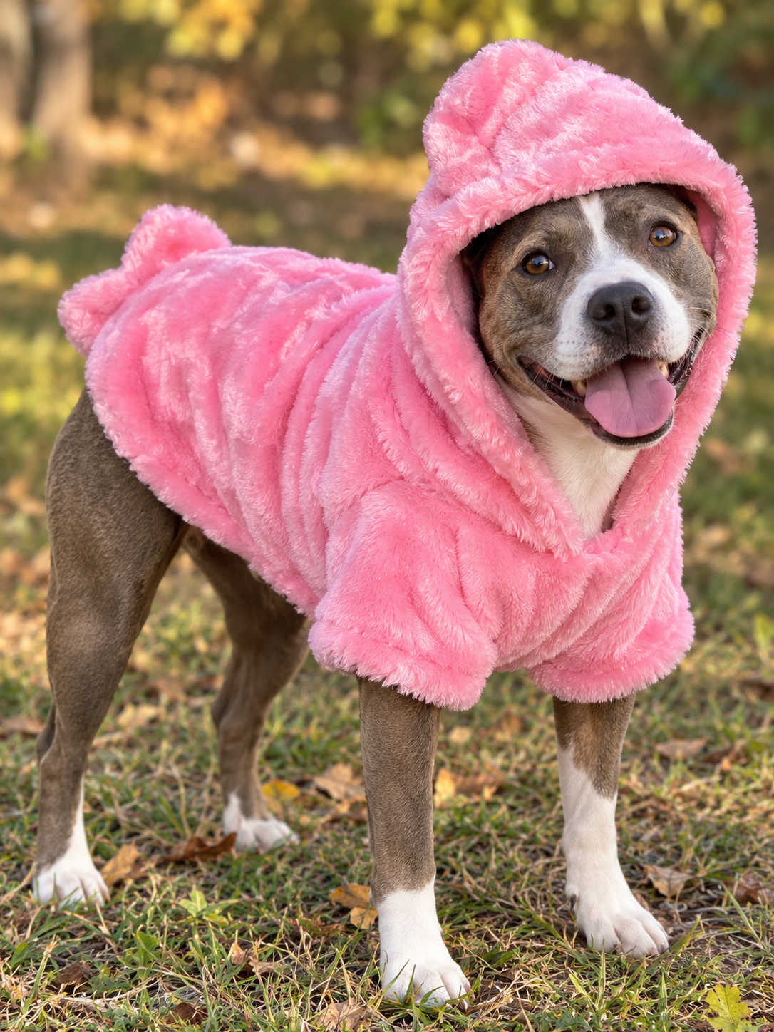 Cozy Pink Dog Hoodie