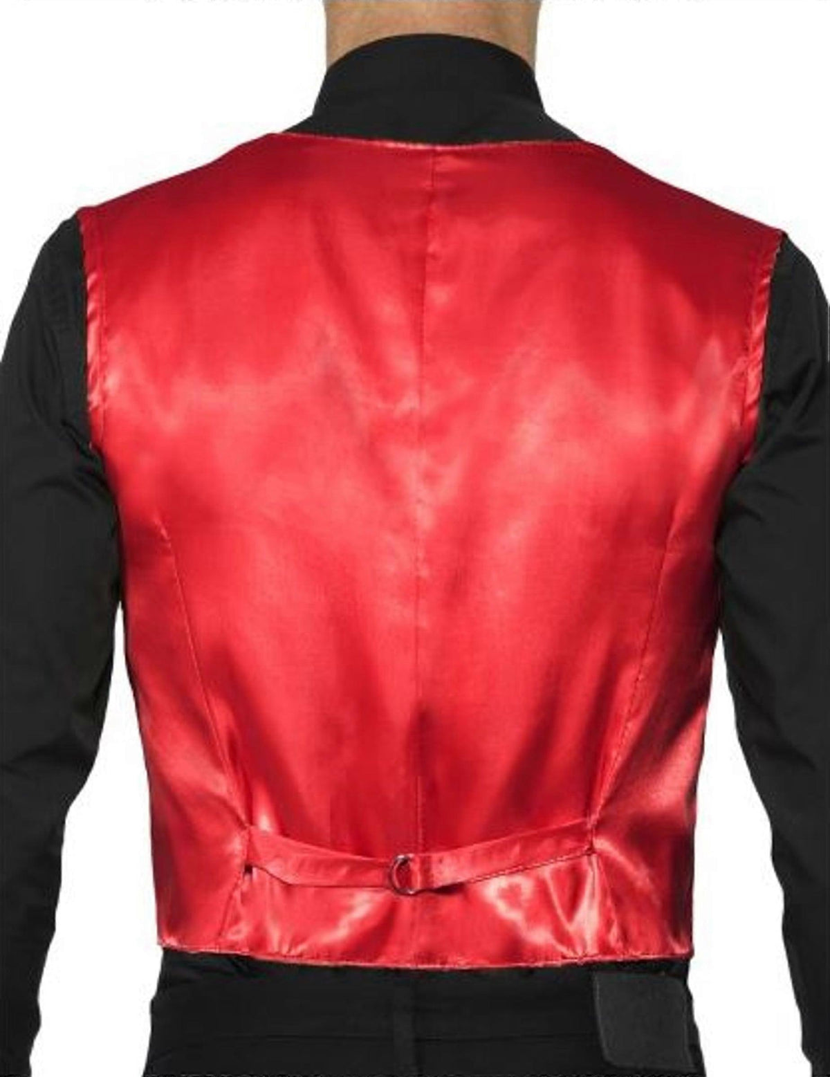 Smiffys Adult Unisex Red Sequin Vest Costume