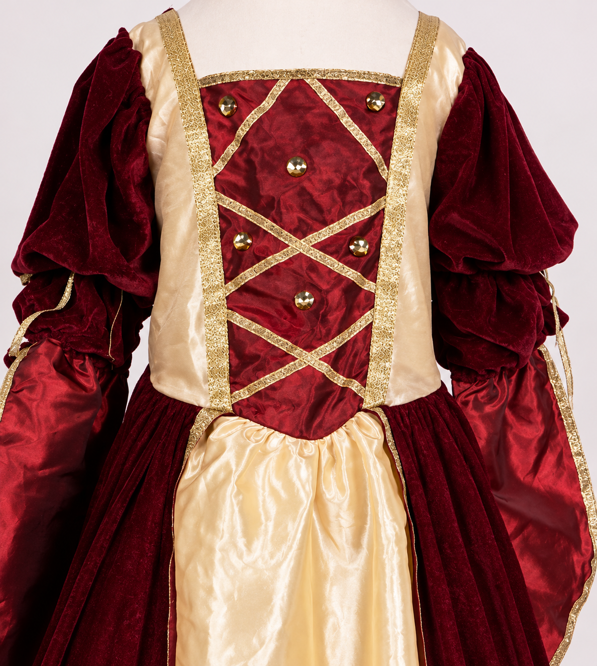 Vintage Renaissance Red & Gold Medieval Costume