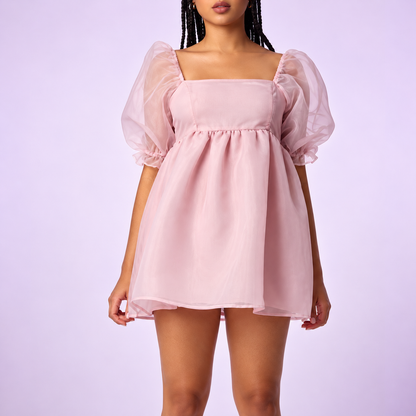 Hello Kitty “My Melody” Puffy Sleeve Babydoll Dress Costume
