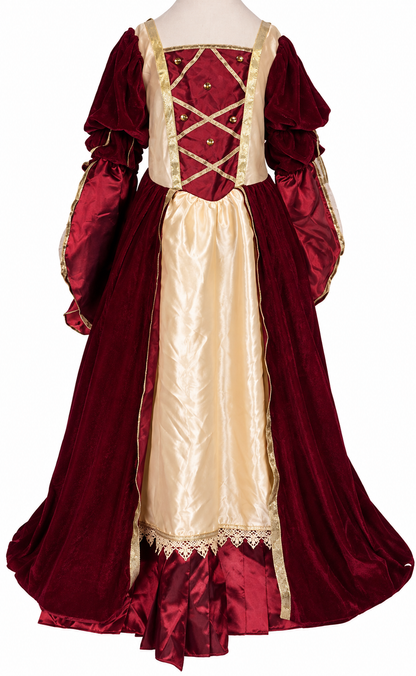 Vintage Renaissance Red & Gold Medieval Costume