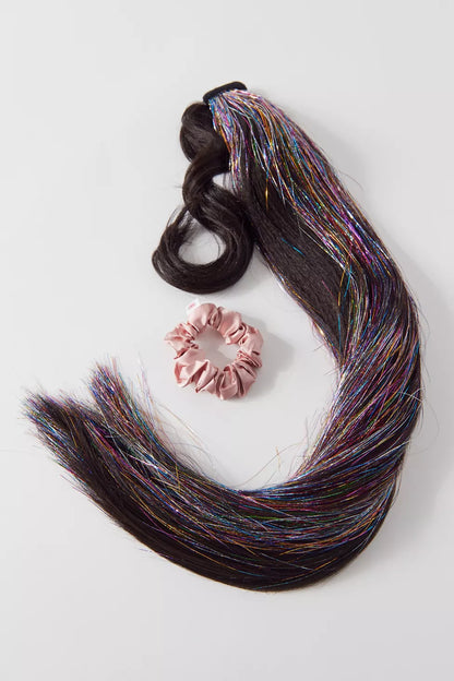 Clip in Tinsel Ponytail Hair Extension
