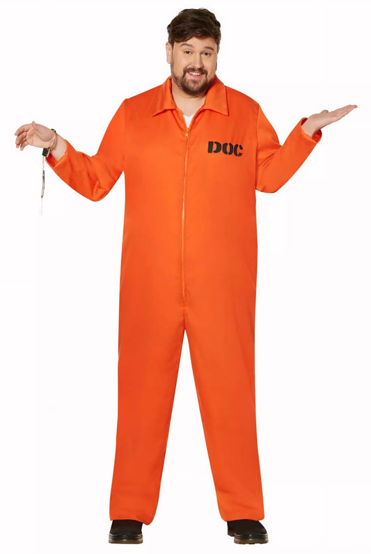 Orange Prisoner Jumpsuit Costume