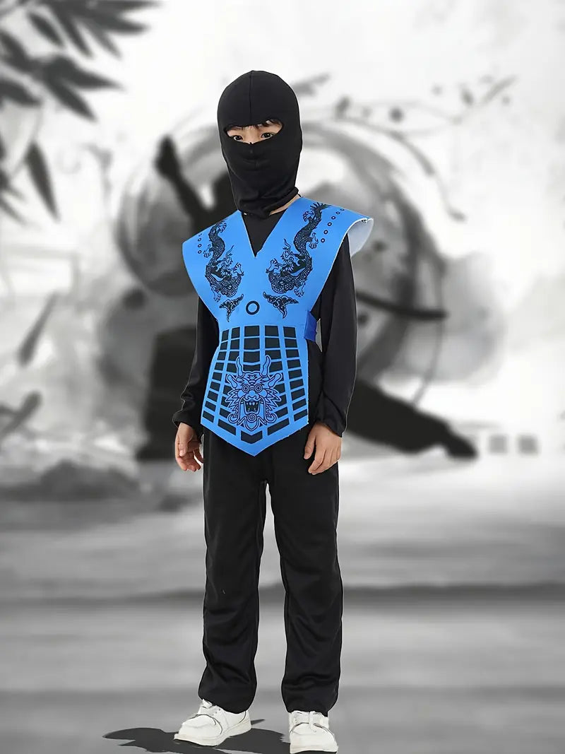 Blue & Black Ninja Costume