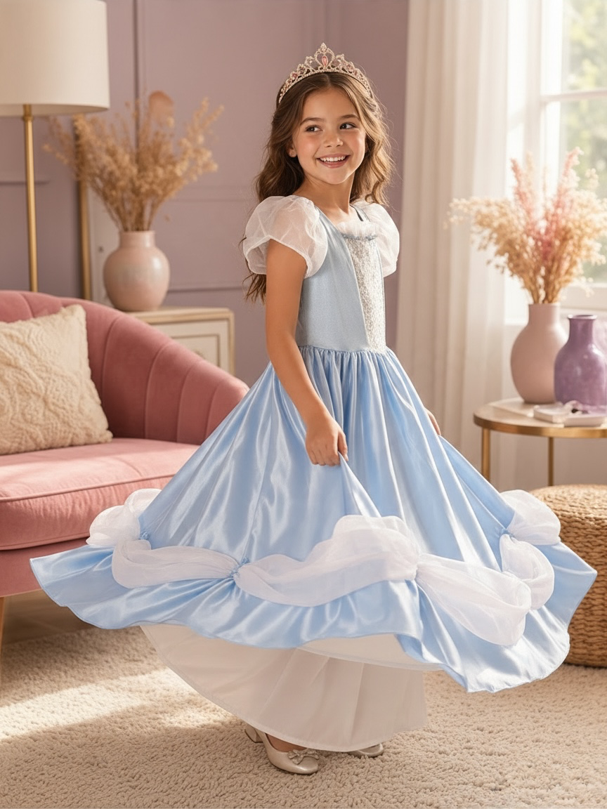Disney Princess Cinderella Gown w/ Tiara