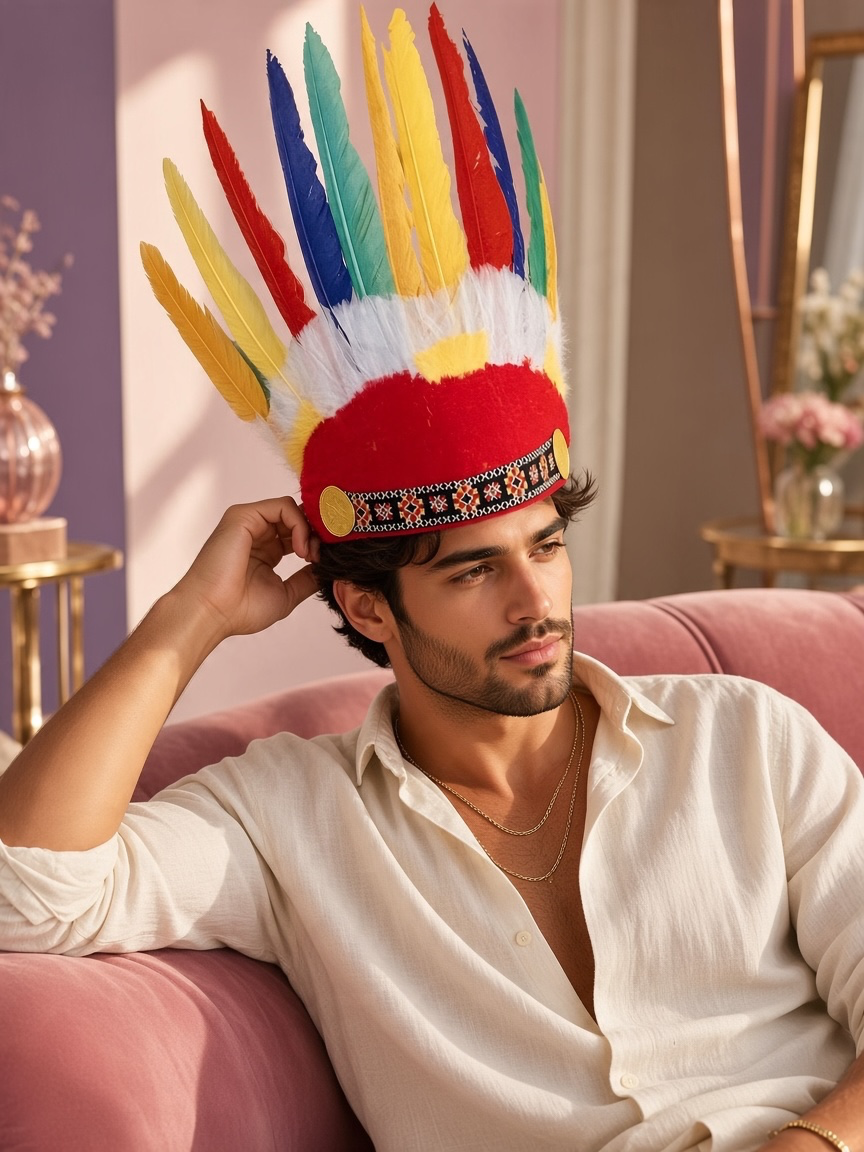 Native American Feather Headdress Costume