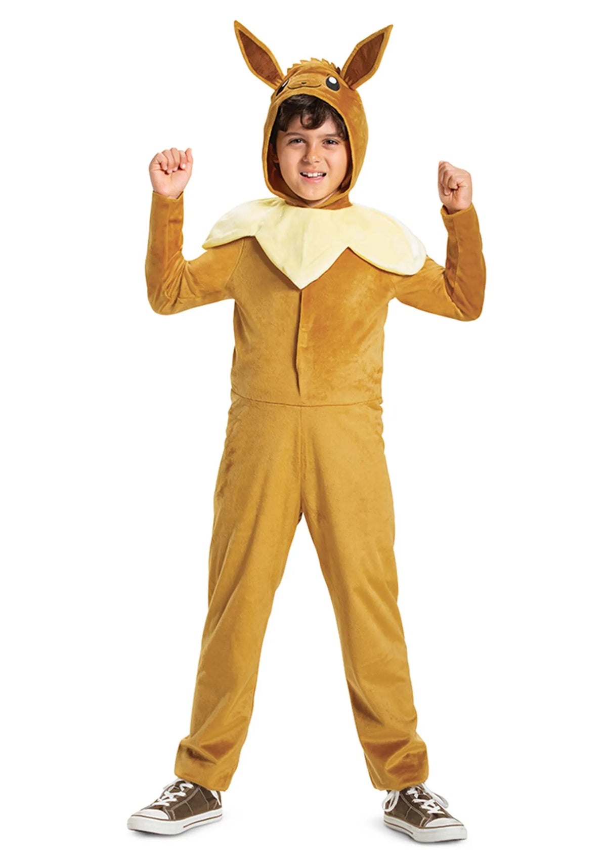 Disguise Kids' Pokémon Eevee Hooded Costume Jumpsuit 4/6