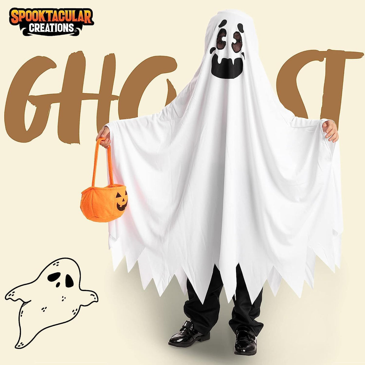 Spooktacular Creations Kids White Ghost Costume 20244