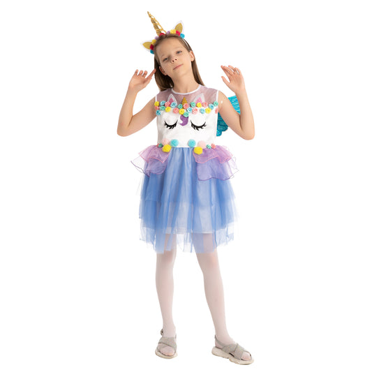 Spooktacular Creations Kids Princess Unicorn Dress Costume 20317