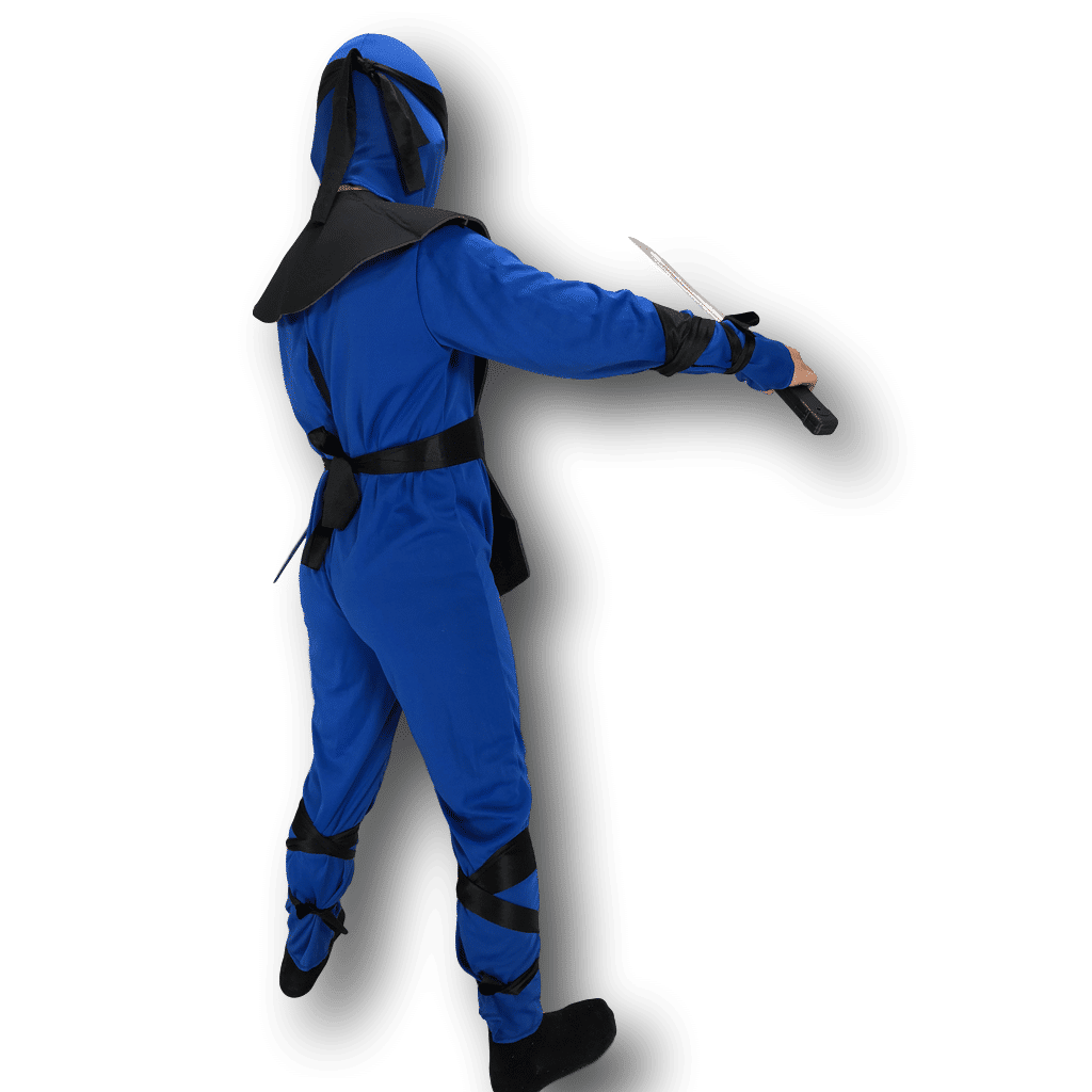 Rubber Johnnies Kids' Neon Blue Ninja Costume