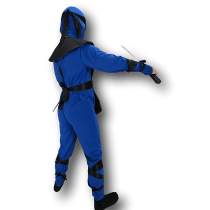 Rubber Johnnies Kids' Neon Blue Ninja Costume