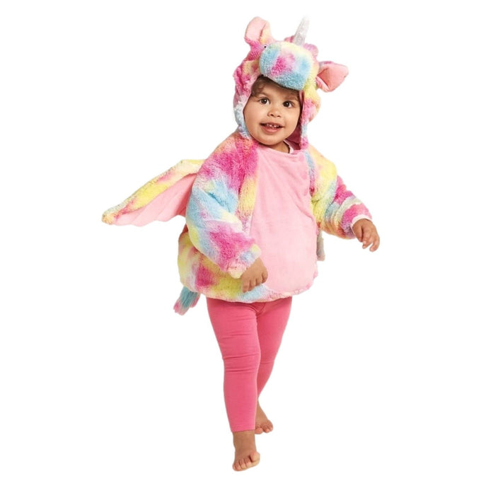 Hyde & Eek Infant Girls Hooded Pullover Plush Unicorn Costume