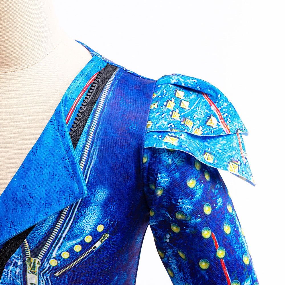 Rongking Girls' Blue Cosplay Dress Halloween Fancy Costume Set