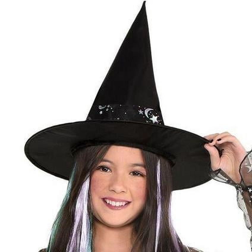 Amscan Starry Witch Costume Dress Set Medium 8-10 2 Pcs.