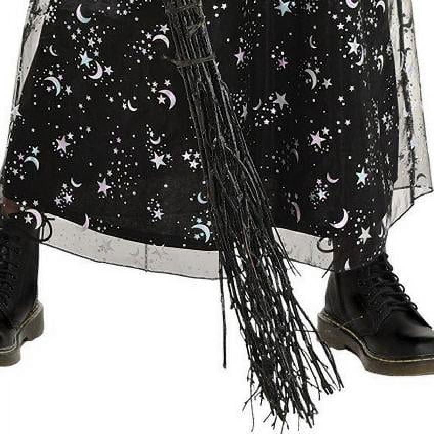 Amscan Starry Witch Costume Dress Set Medium 8-10 2 Pcs.