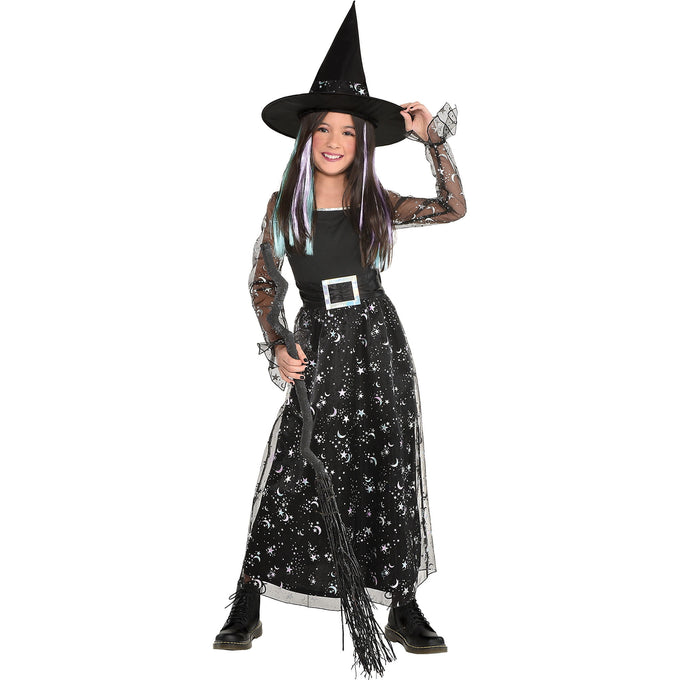 Amscan Starry Witch Costume Dress Set Medium 8-10