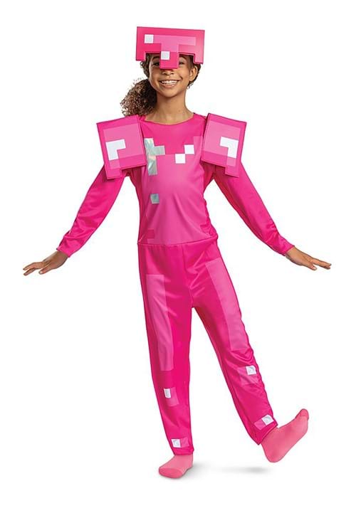 Disguise Girls' Minecraft Video Game Pink Armor Costume