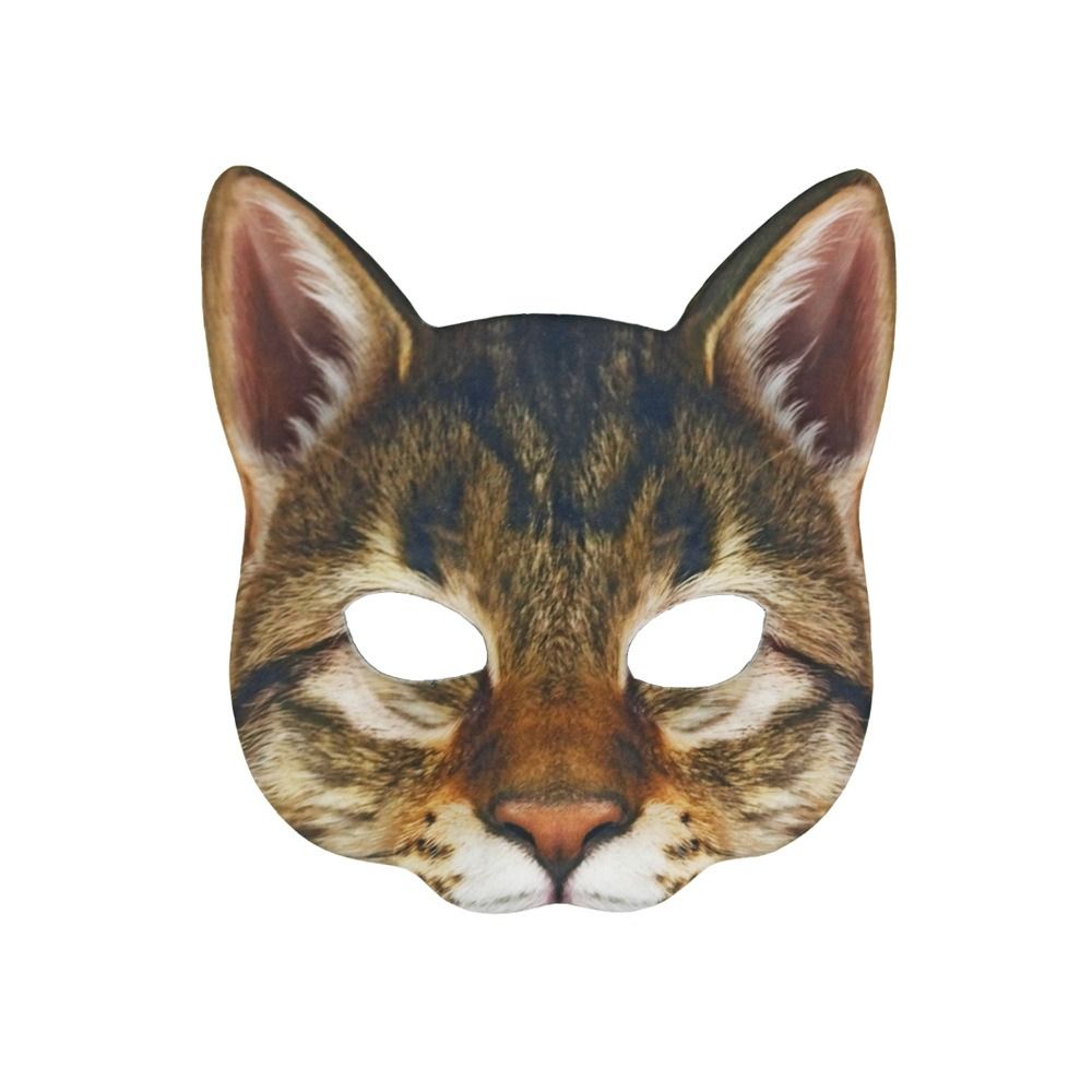 Adult Realistic 3D Full Face Cat Costume Mask