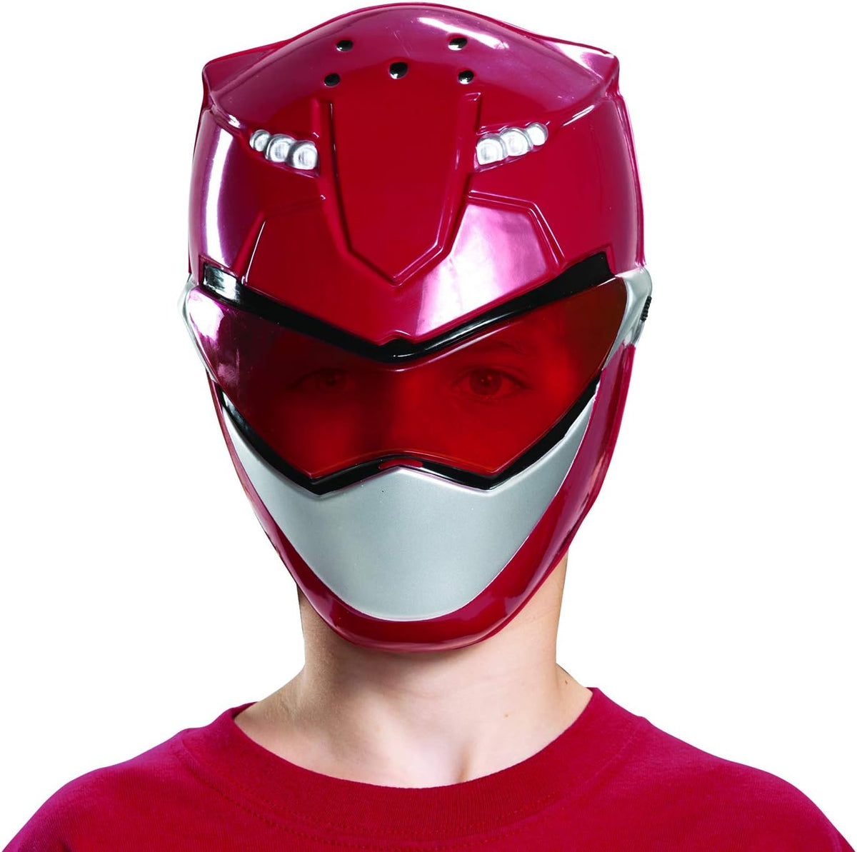 Disguise Kids' Red Ranger Beast Morpher Half Mask