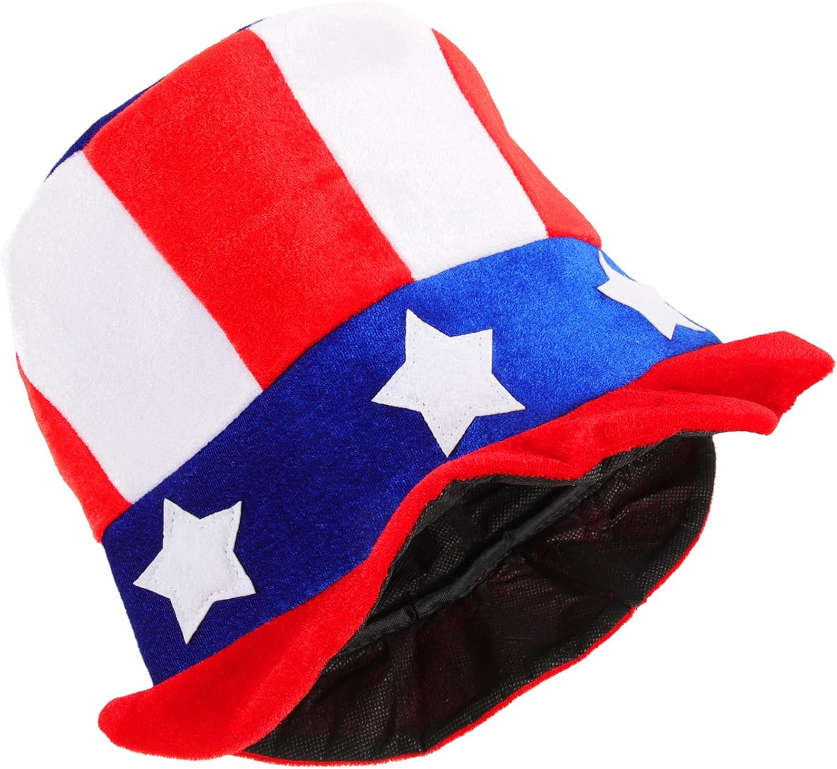 Holibanna Adult Unisex American Flag Patriotic Top Hat