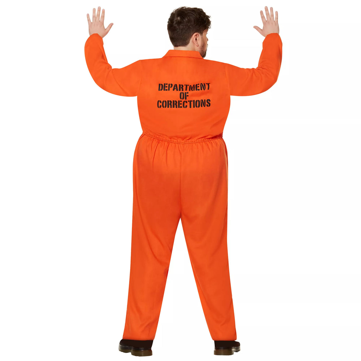 Spirit Halloween Adult Department of Corrections Prisoner Jumpsuit Costume