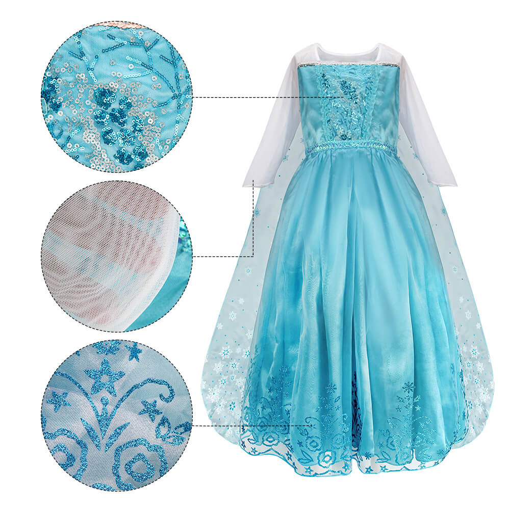 Frozen 2 Elsa Classic Toddler Girls' Costume Dress Blue