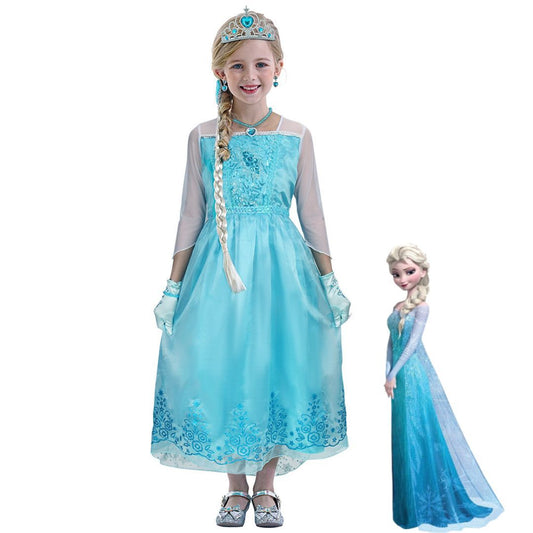 Frozen 2 Elsa Classic Toddler Girls' Costume Dress Blue