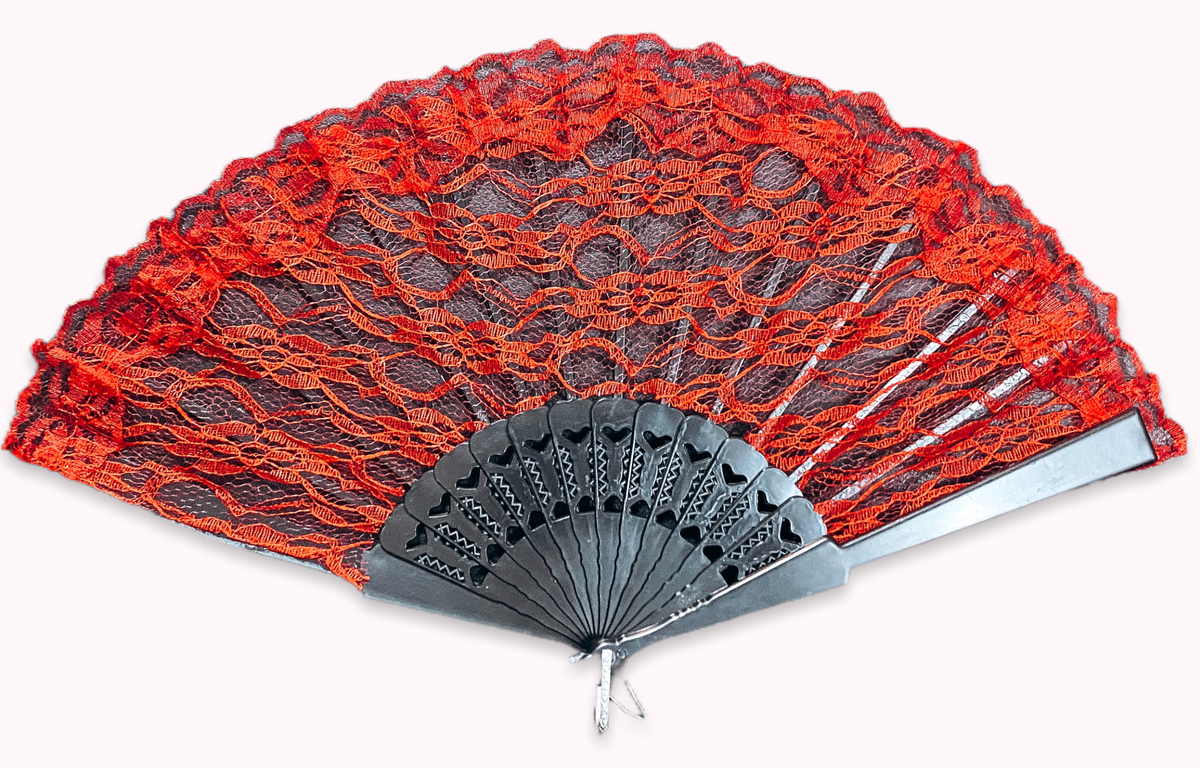 LACE FOLDING LACE FAN ACCESSORY