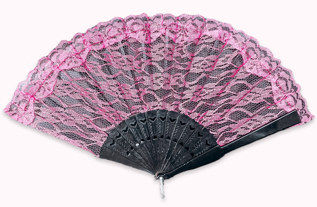 LACE FOLDING LACE FAN ACCESSORY