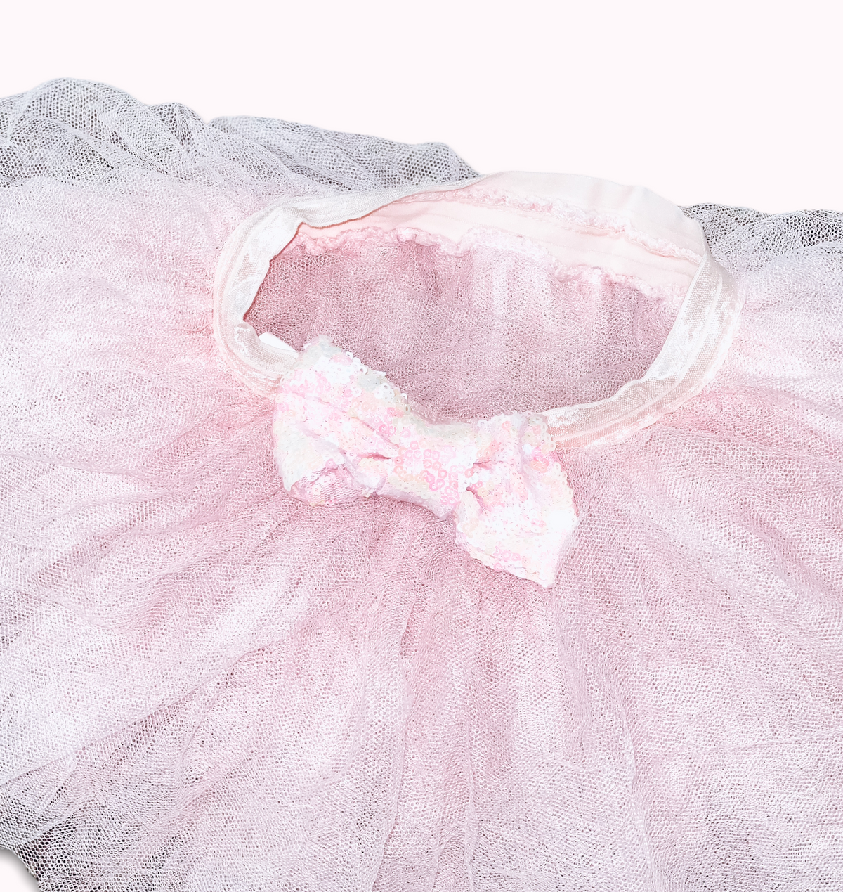 PINK BALLET TUTU WITH SPARKLED BOW, 12-18 MONTHS