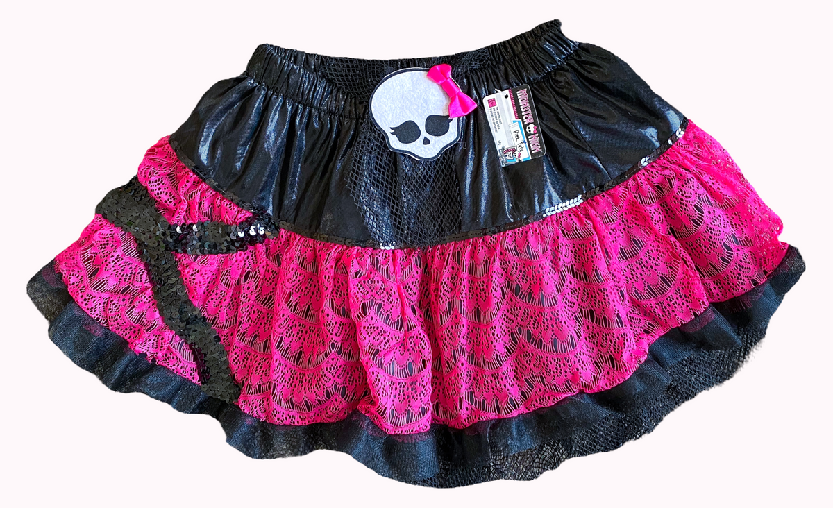 MONSTER HIGH GIRLS COSTUME SKIRT - ONE SIZE