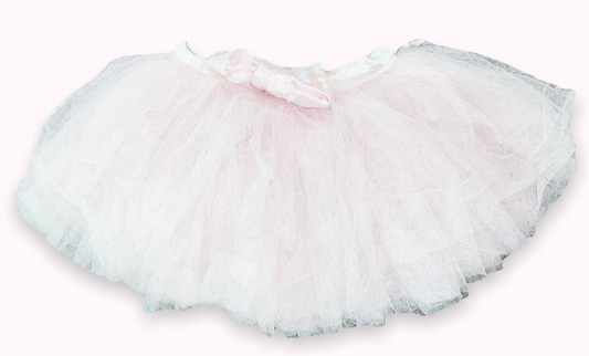 PINK BALLET TUTU WITH SPARKLED BOW, 12-18 MONTHS