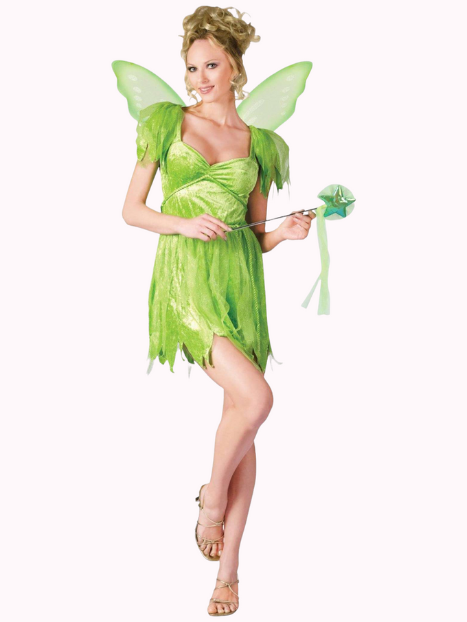 NEVERLAND TINKERBELL FAIRY ADULT HALLOWEEN COSTUME - S/M