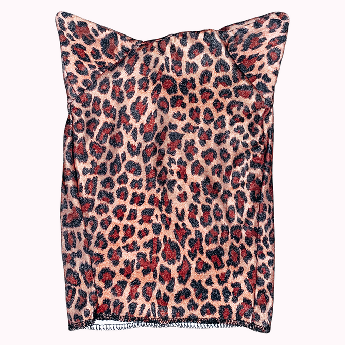 Girls cheetah animal print hat costume accessory - one size